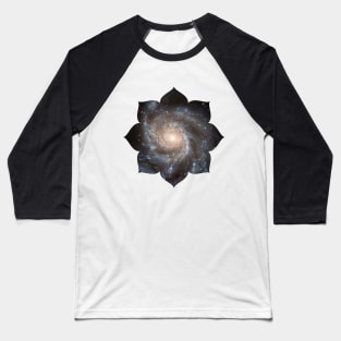 Lotus Flower Galaxy Yoga Meditation Zen Baseball T-Shirt